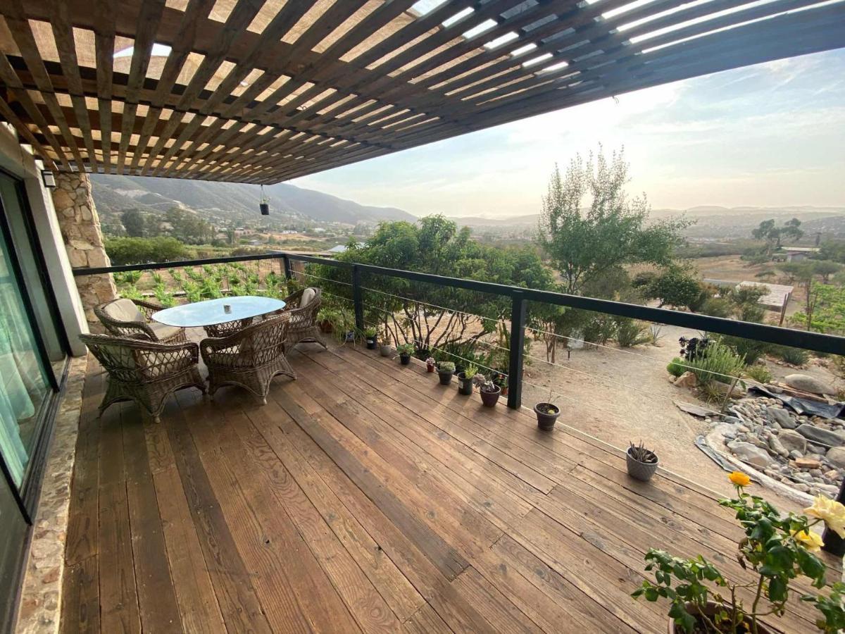 Chalet Nativo - Fabulous Terrace & Vineyard Valle de Guadalupe Exterior foto